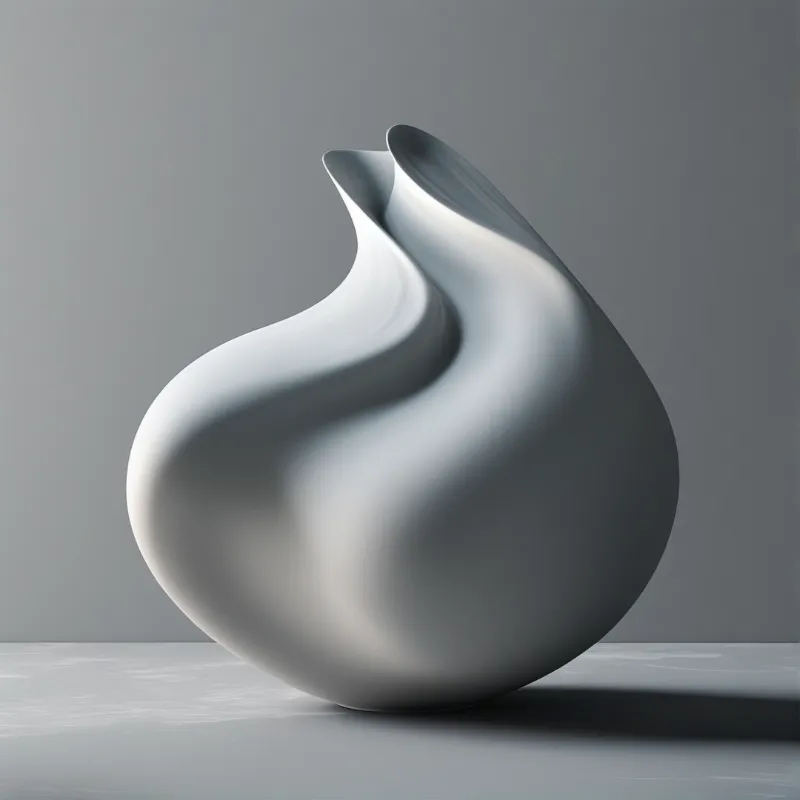Abstract White Sculpture