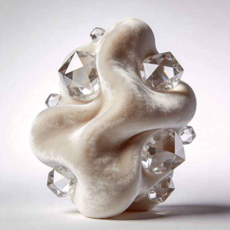 Velvet Crystal Blob — Ethereal Study