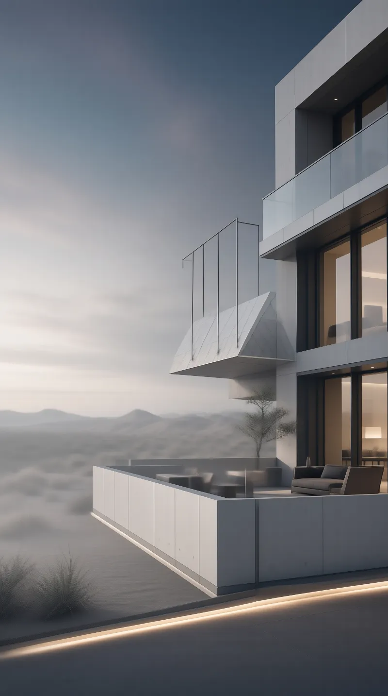Modern Architecture with Terrace