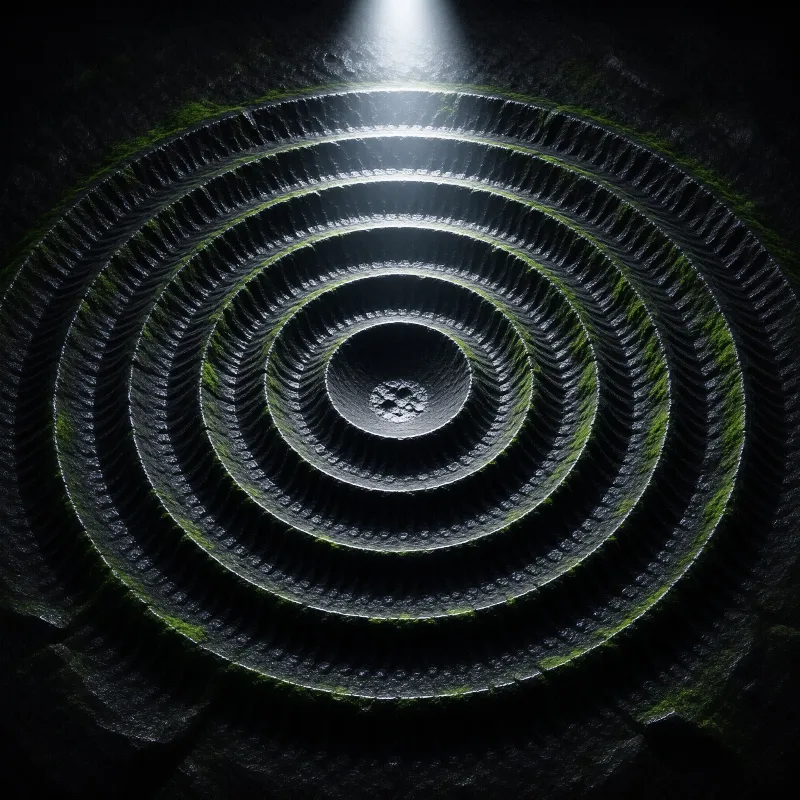 Deep Mossy Spiral Shaft