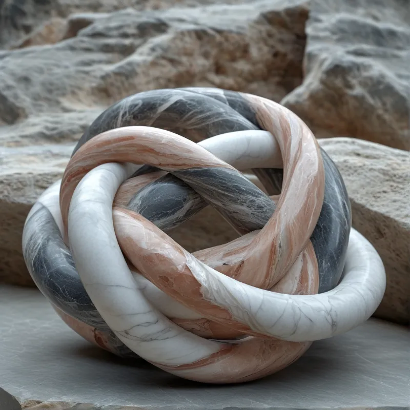 Marble Knot Sculpture