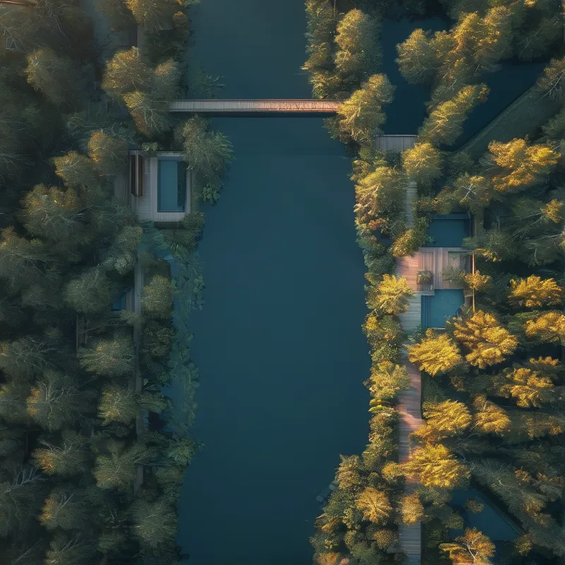 Riverside Forest Aerial View