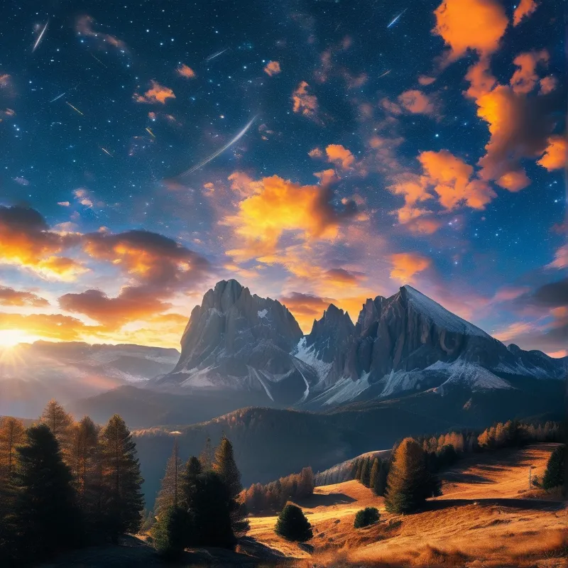 Stellar Mountain Sunset