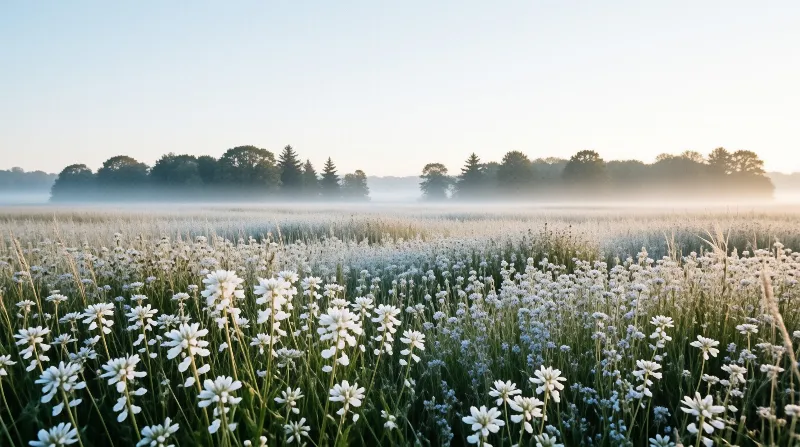 Misty Morning Field