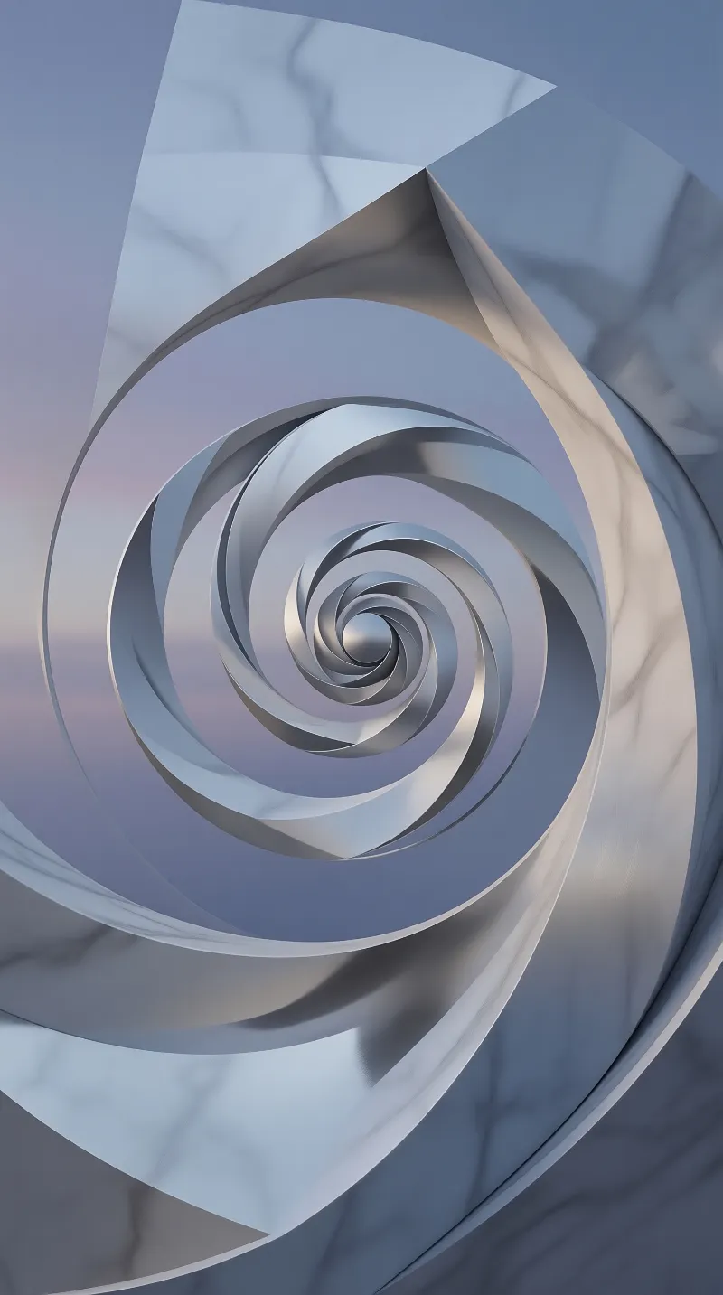Abstract Metal Spiral