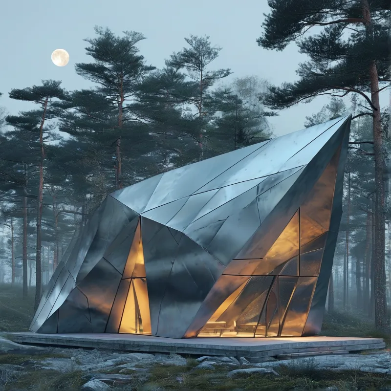 Geometric Forest Cabin