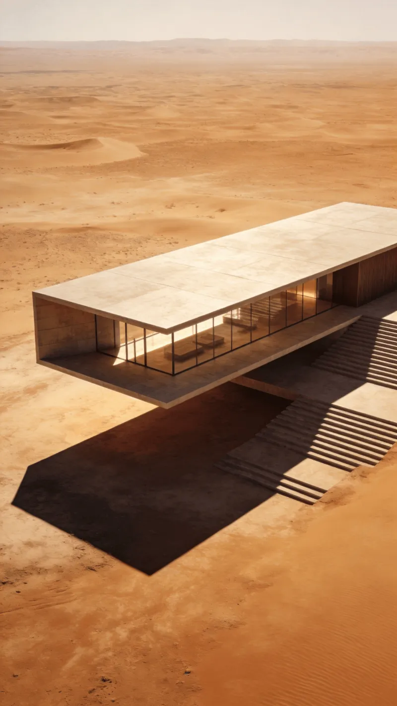 Pavilion in Desert Plain