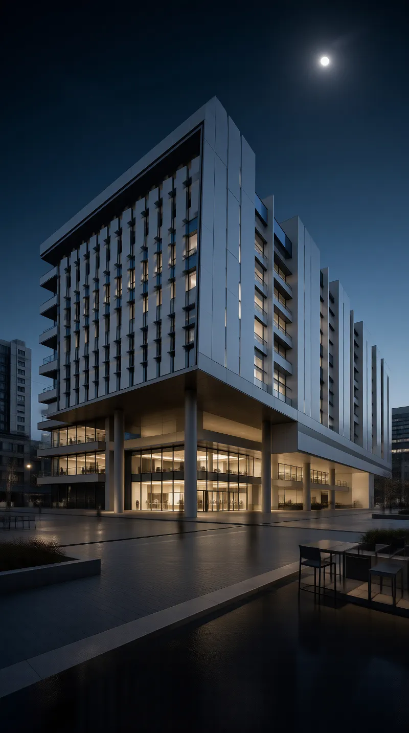 Modern Night Architecture