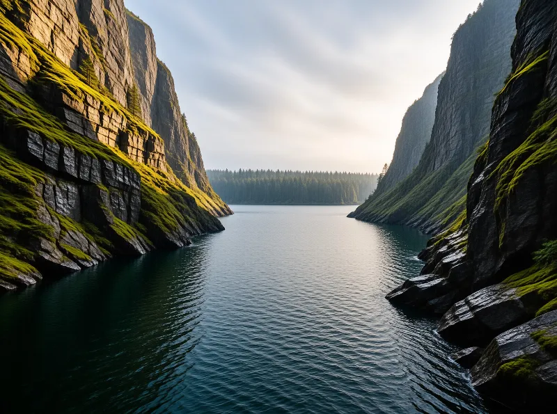 Mossy Fjord View