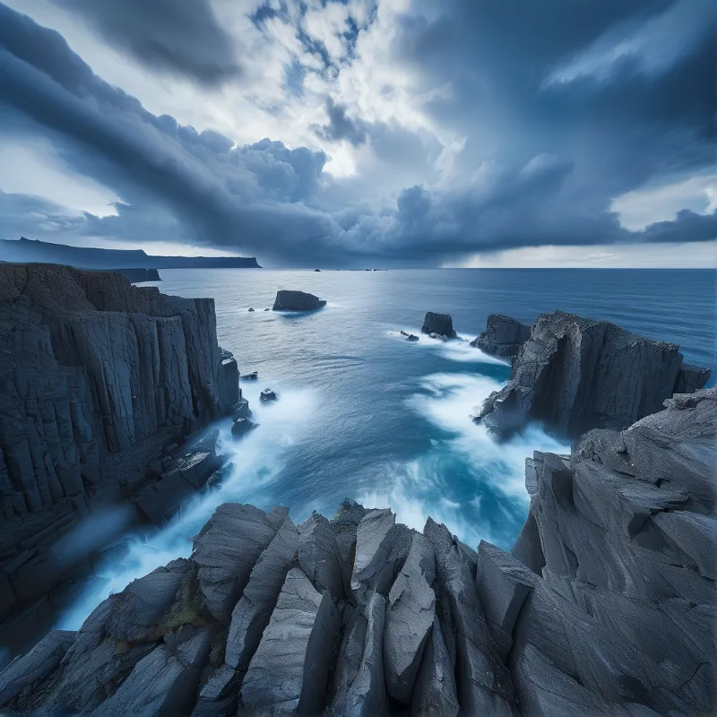 Dramatic Coastal Cliffs