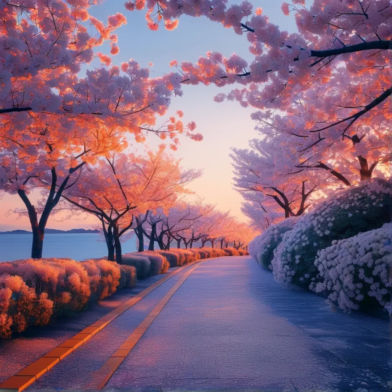 Cherry Blossom Pathway
