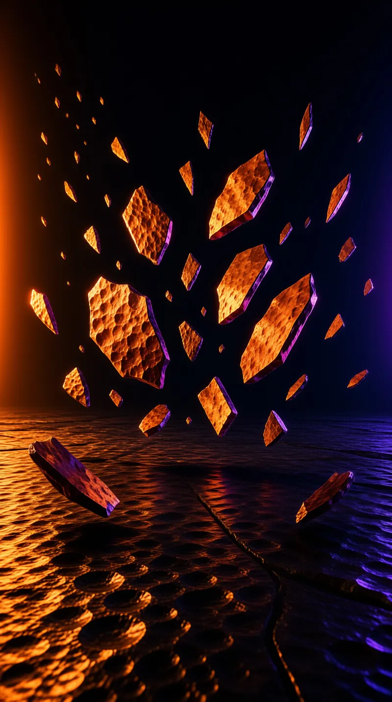 Floating Glowing Shards