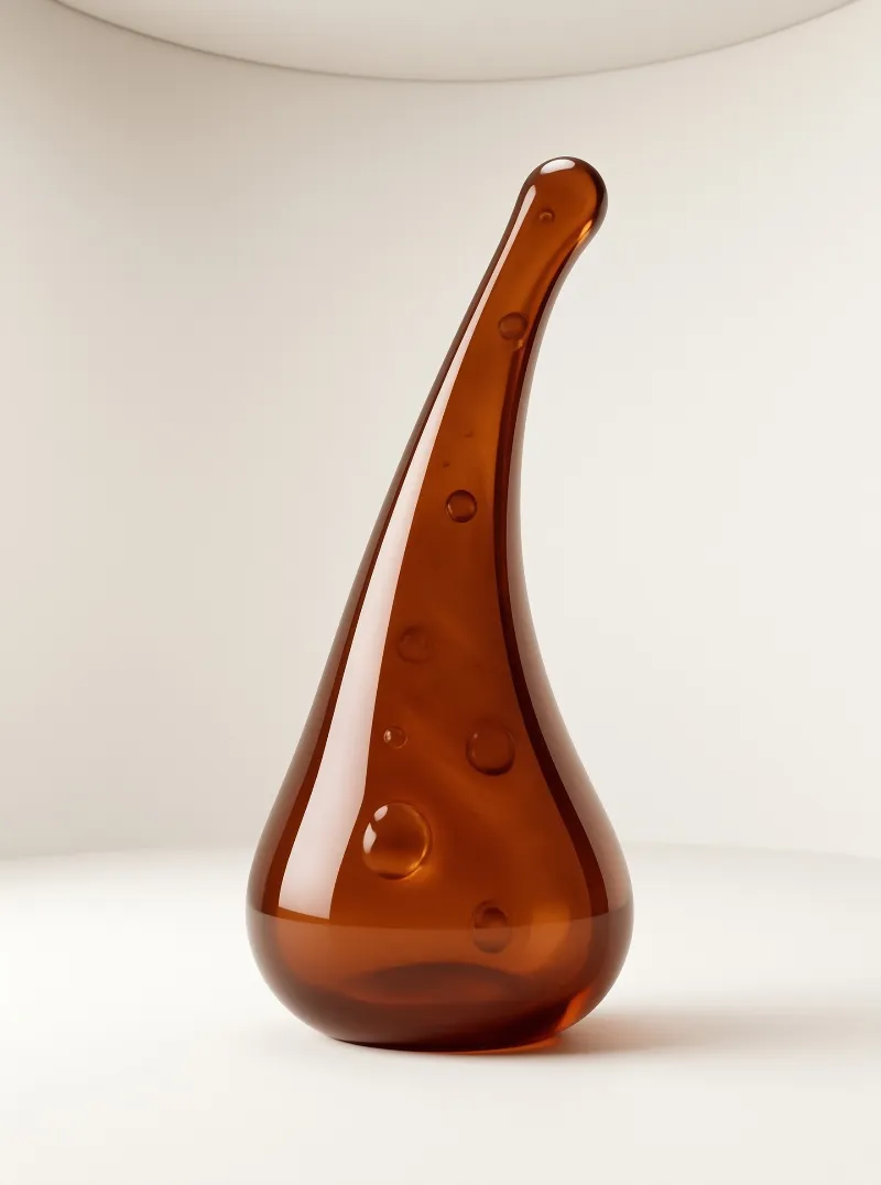 Amber Glass Sculpture