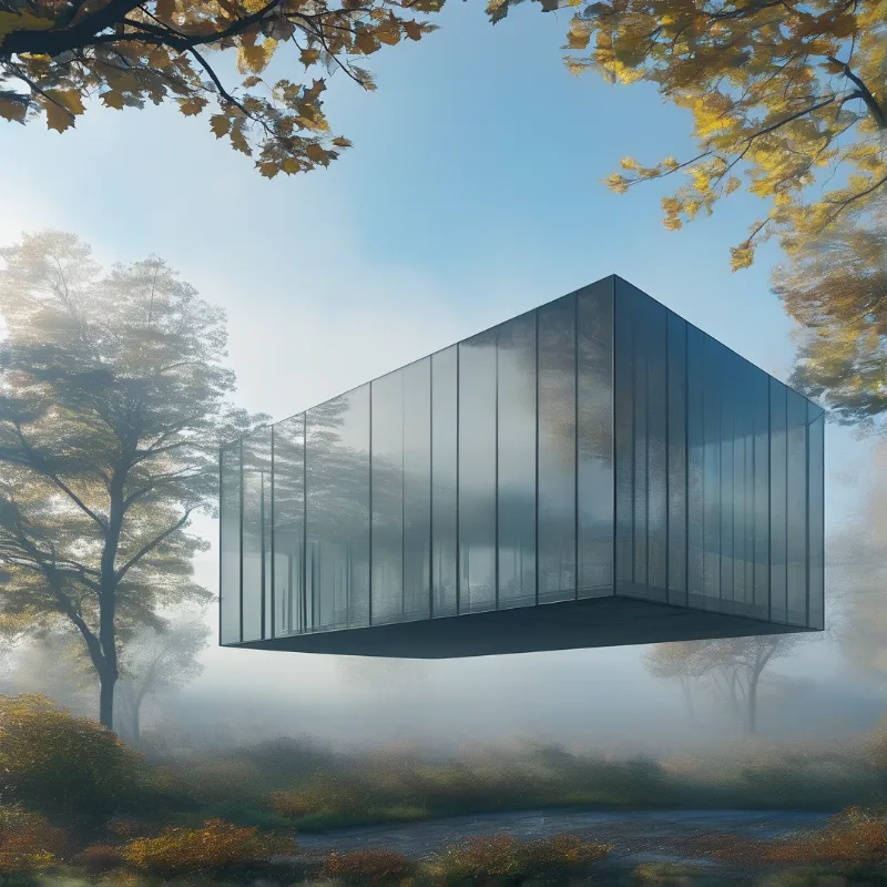 Floating Glass Cube