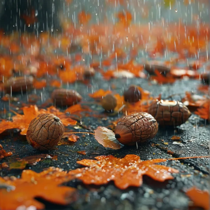 Rainy Autumn Ground