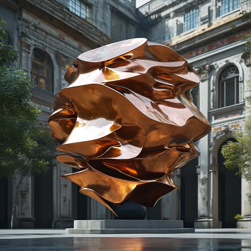 Abstract Bronze Sculpture