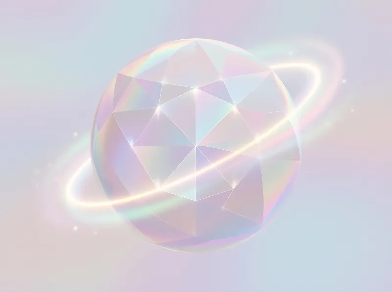 Iridescent Gem Sphere