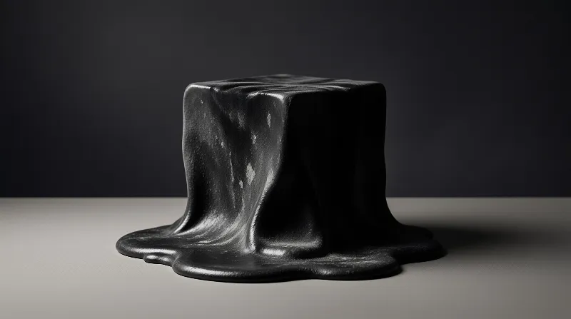 Melting Black Cube