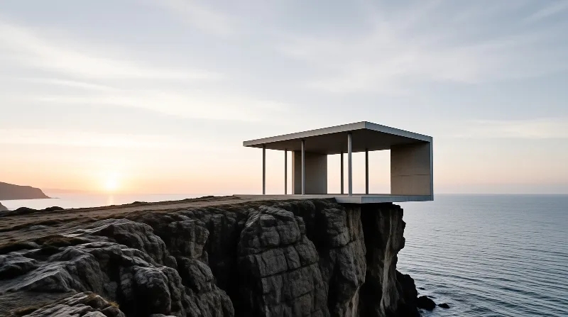 Cliffside Pavilion Sunset