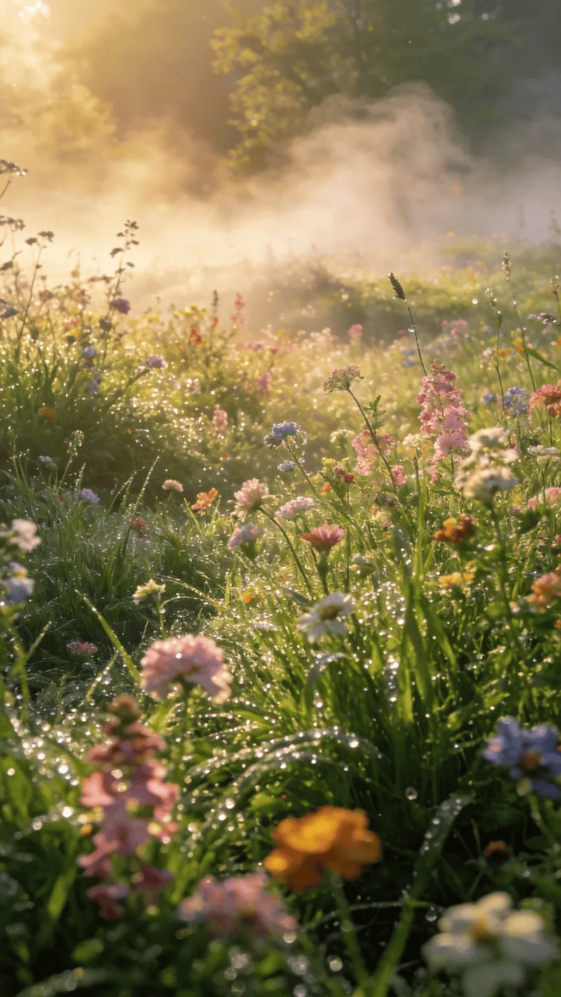 Soft Pastel Spring Landscape