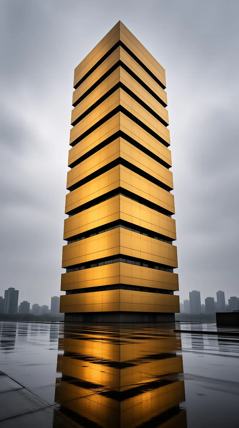 Golden Pyramid Building