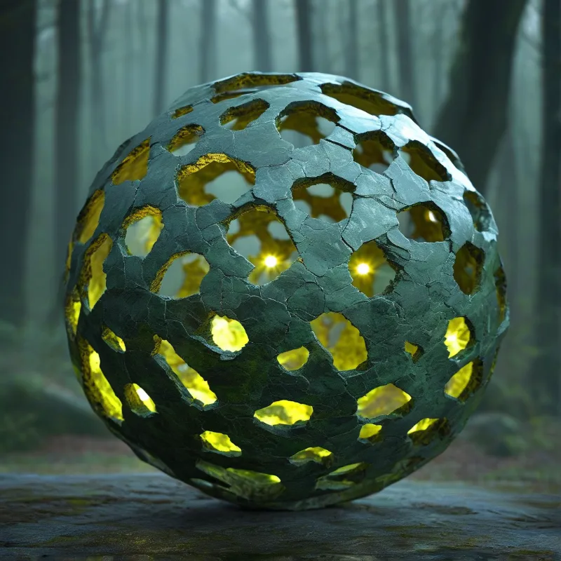Glowing Hollow Sphere