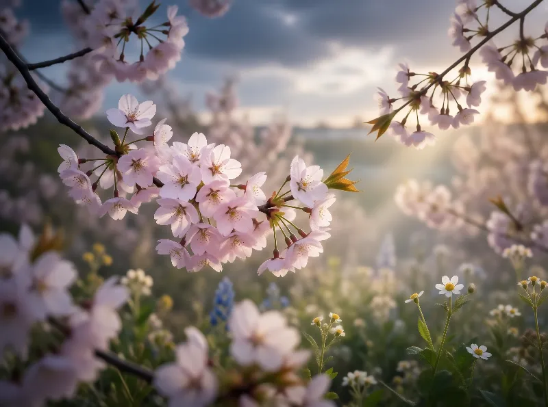 Blooming Cherry Blossoms
