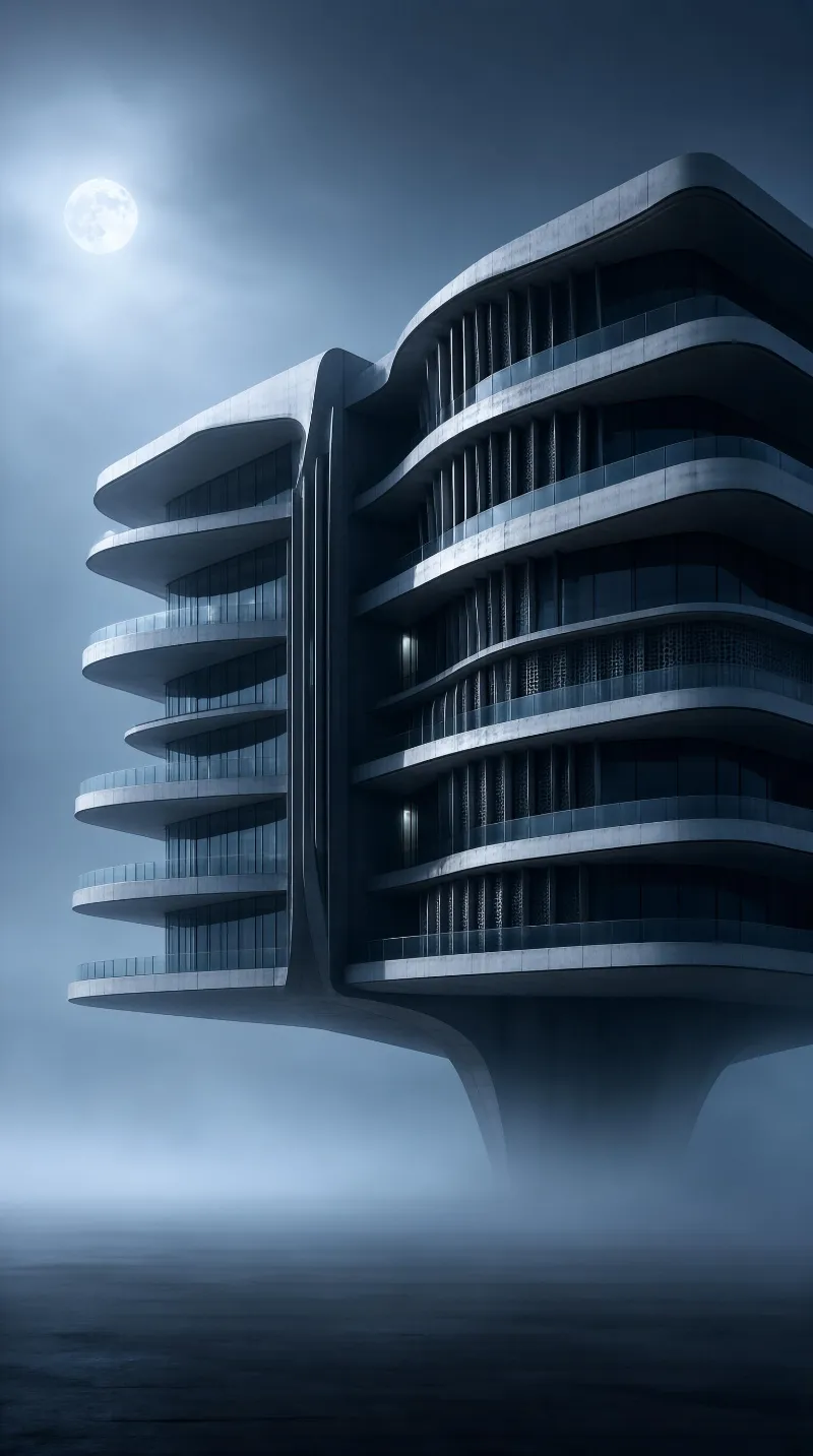 Futuristic Floating Tower