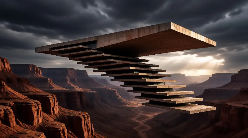 Floating Structure in Desert