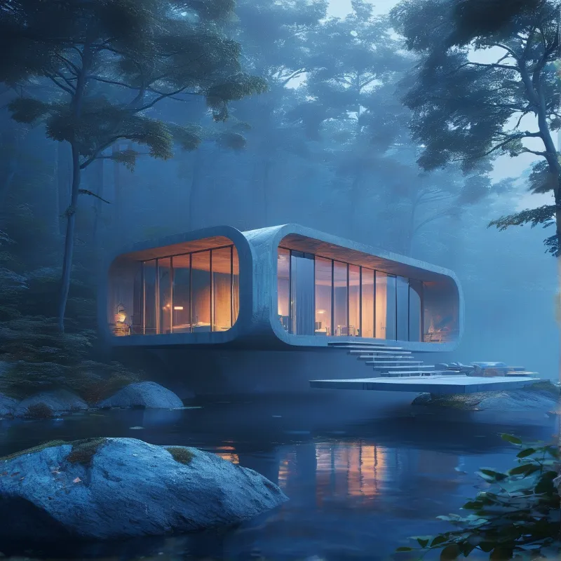 Futuristic Forest House