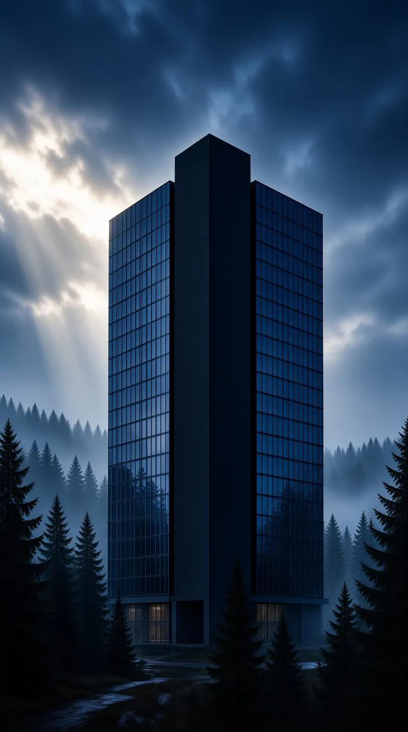 Midnight Skyscraper