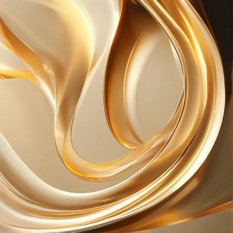 Abstract Liquid Gold Flow