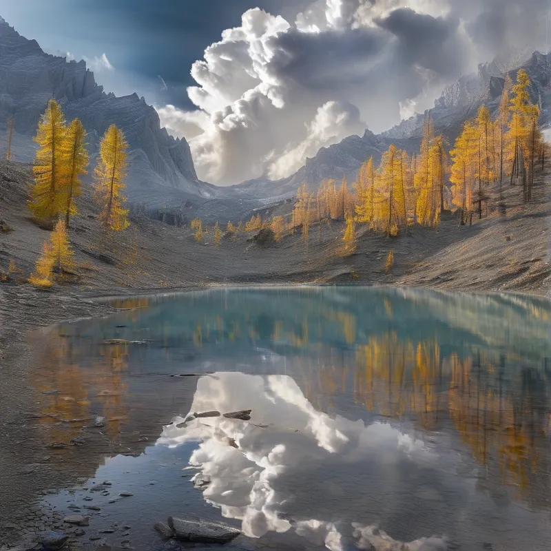 Mountain Lake Reflection
