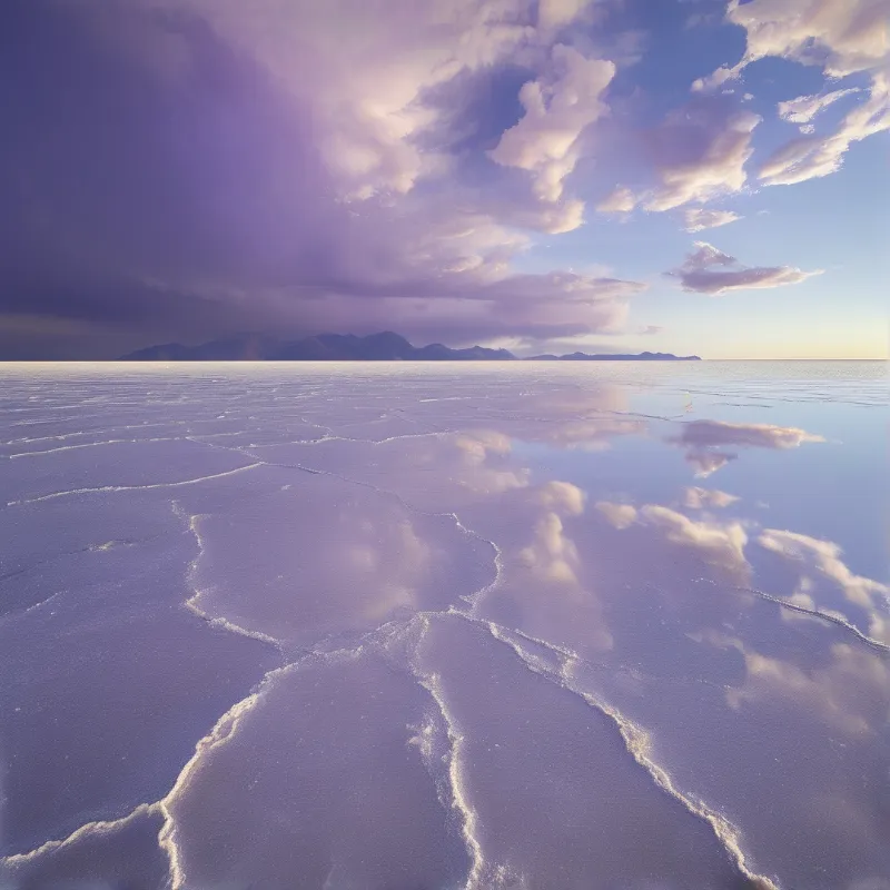 Vast Salt Flat Landscape
