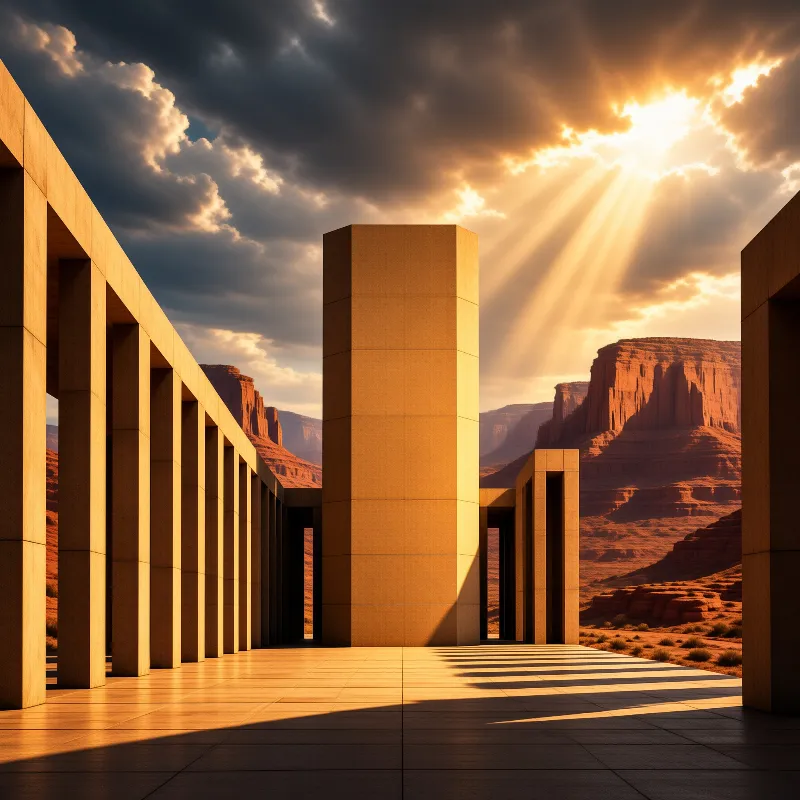 Monumental Desert Structure