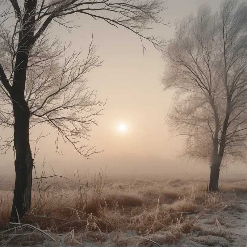 Misty Morning Landscape