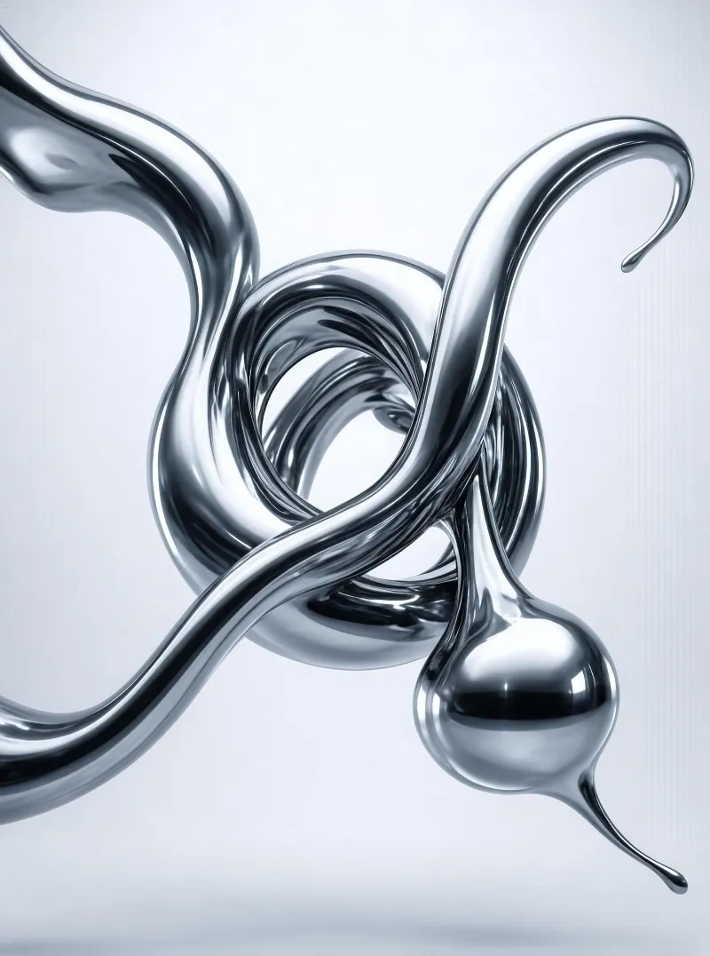 Abstract Metallic Sculpture