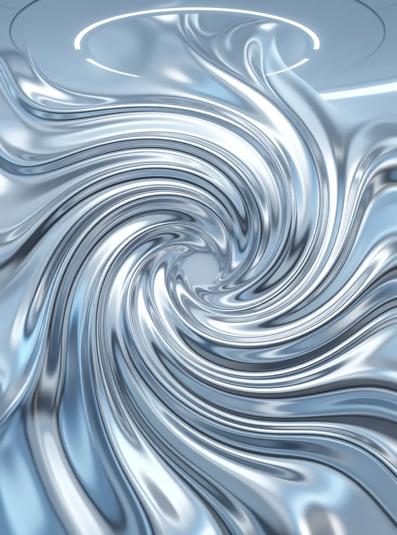 Liquid Chrome Vortex