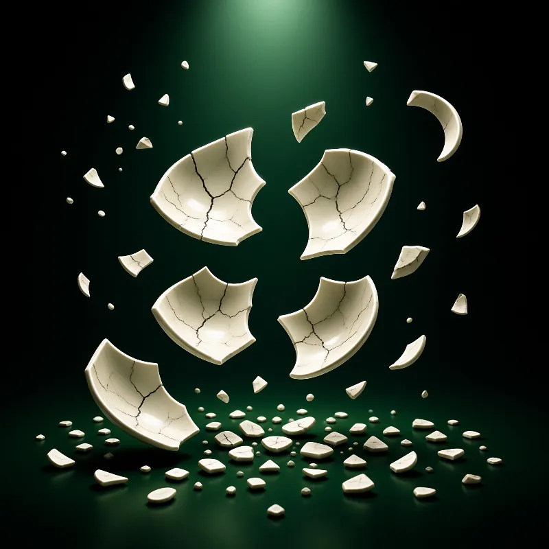 Shattered Ceramic Bowl