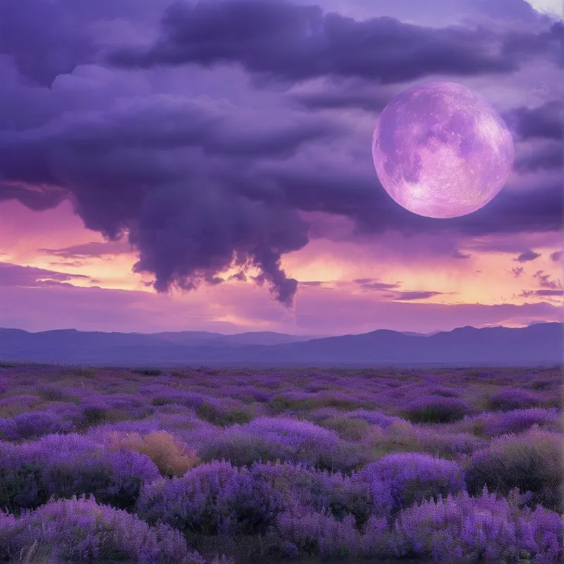 Dreamy Purple Landscape