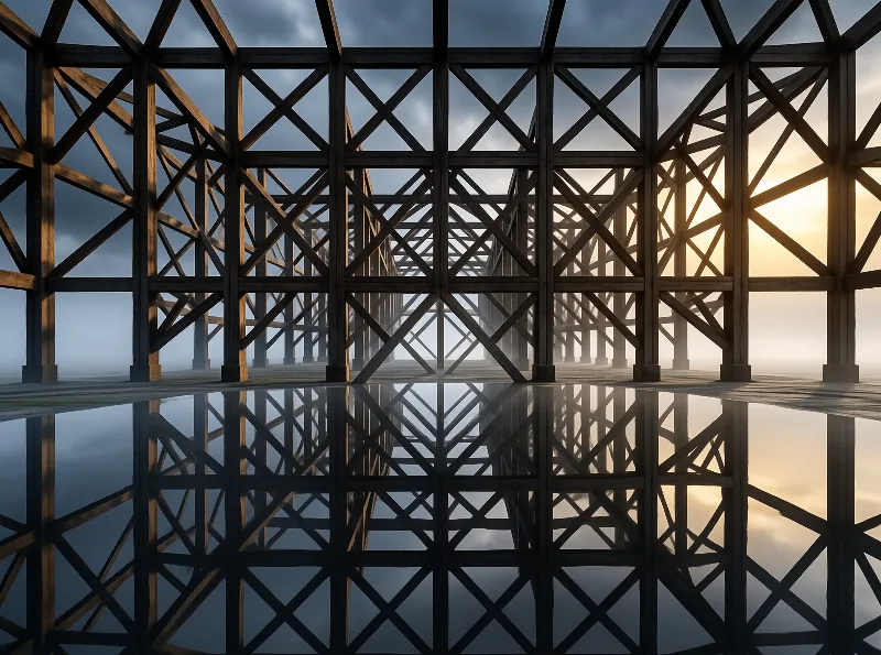 Mystical Wooden Framework