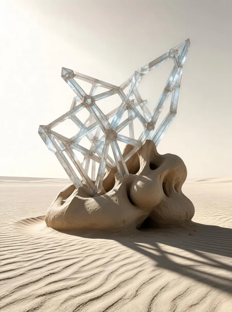 Desert Crystal Sculpture
