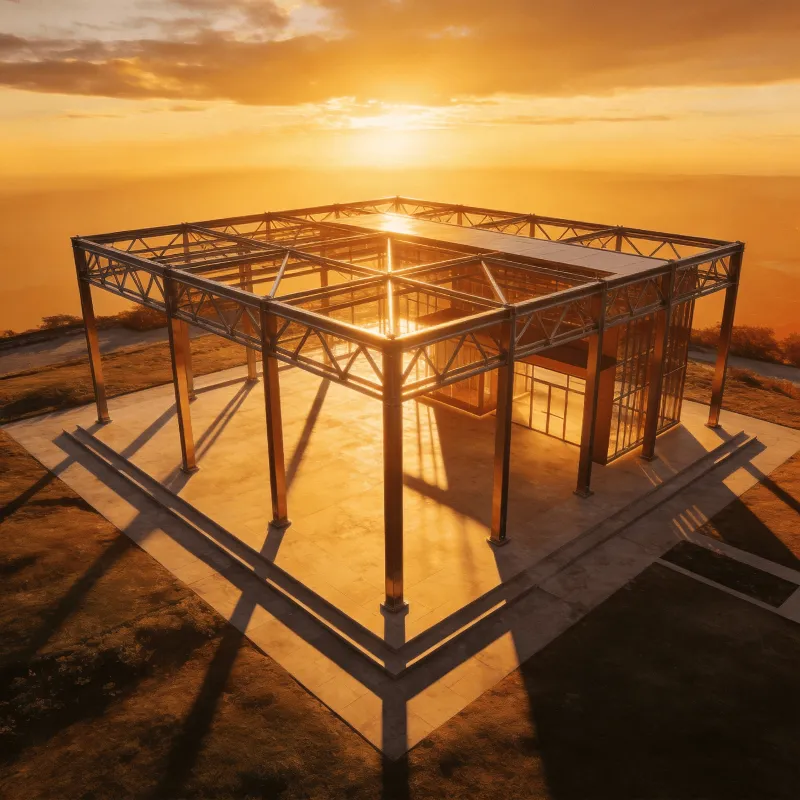 Pavilion in Golden sunset