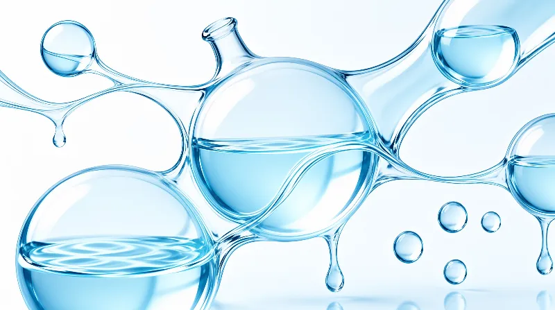 Abstract Blue Liquid Render