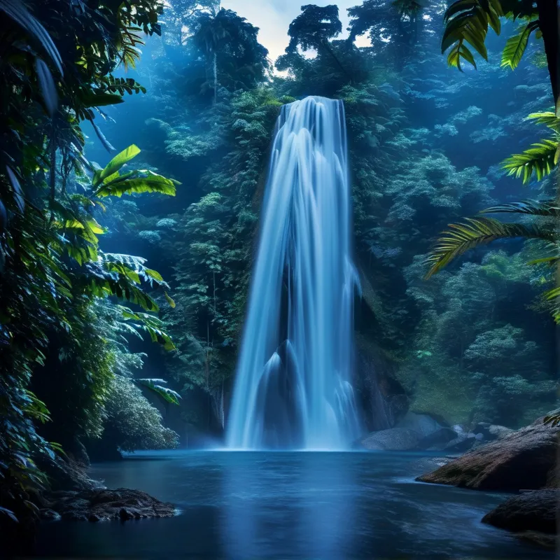 Enchanted Jungle Waterfall