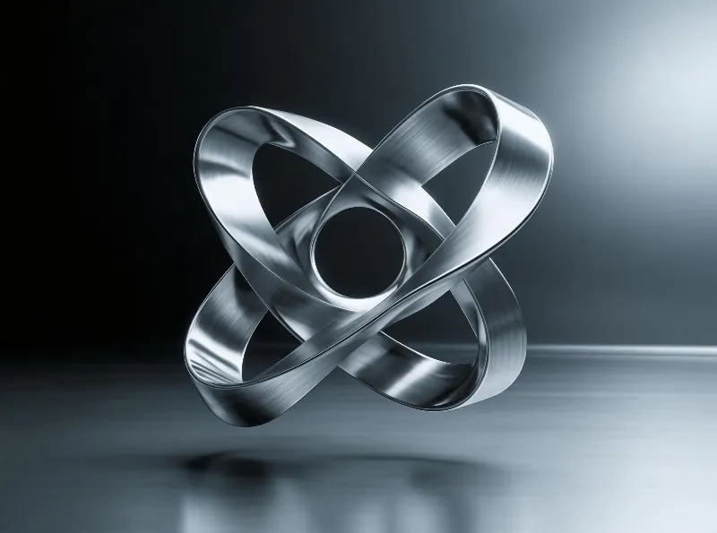 Metallic Abstract Sculpture