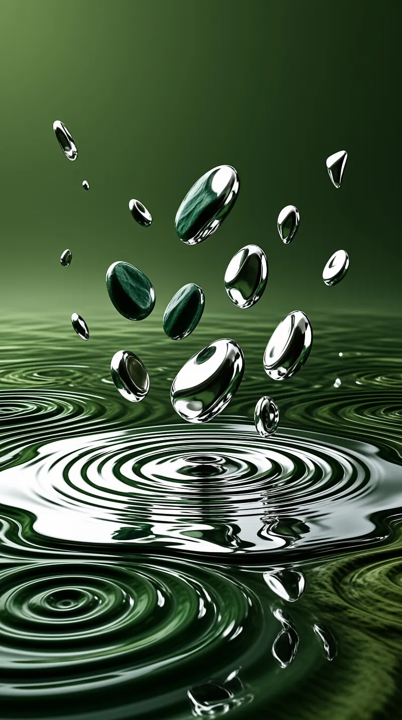 Green Water Splash