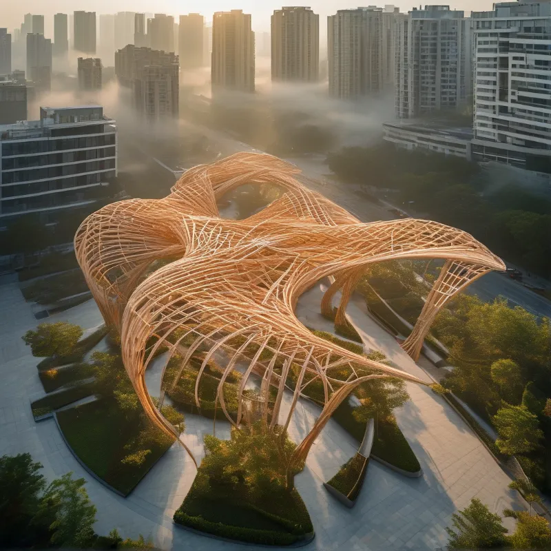 Golden Organic Pavilion