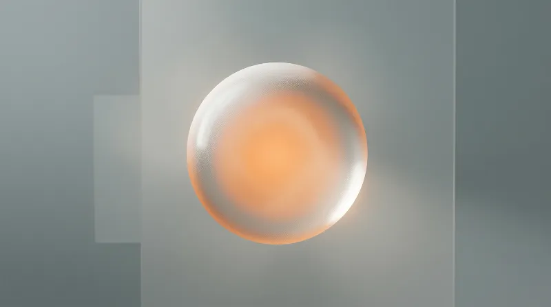 Frosted Glass Orb — Minimal Study