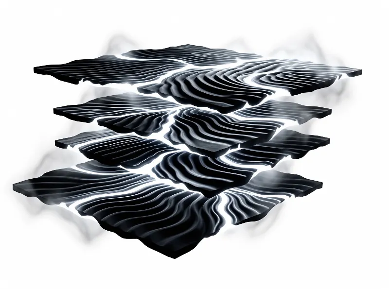 Floating Wavy Layers